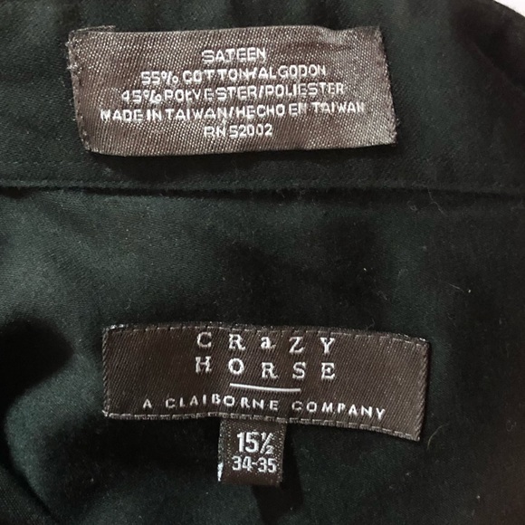 Men’s Crazy Horse Black Button Down Shirt. - Picture 3 of 3